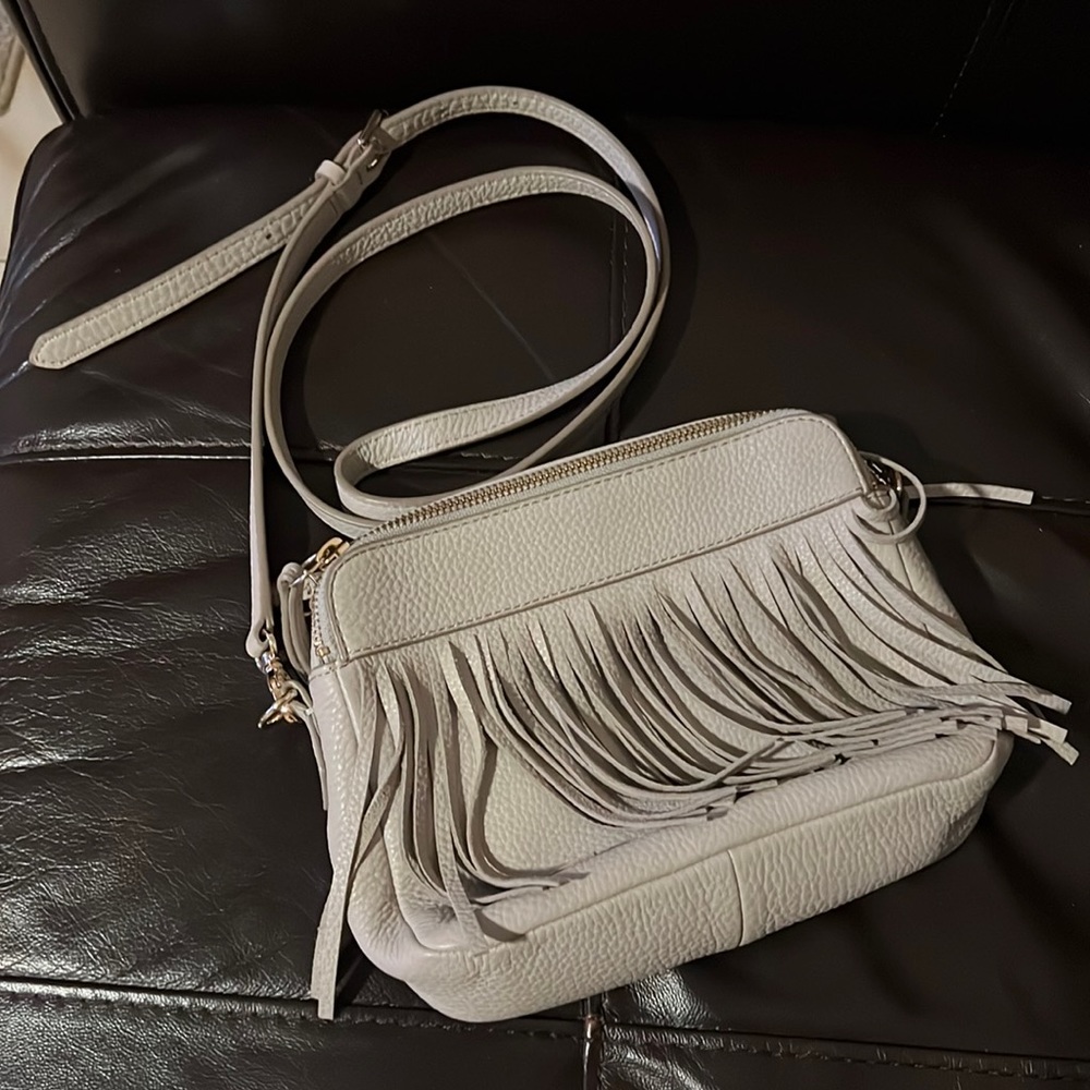 Fossil real leather cross-body bag